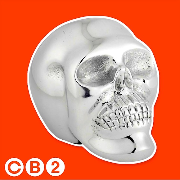 CB2 Other - Silver CB2 Skull Decor